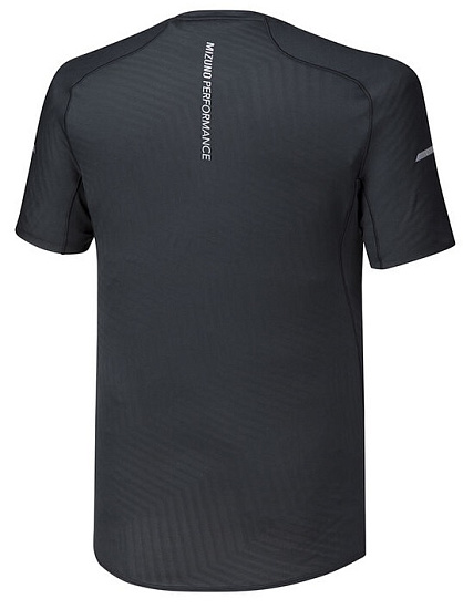 Футболка мужская Mizuno Aero Чер/Бел - Фото 2 большая