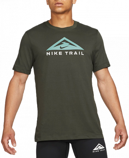 Футболка мужская Nike Drifit Trail Khaki - Фото 1 большая