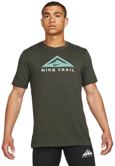 Футболка мужская Nike Drifit Trail Khaki - Фото 2 большая