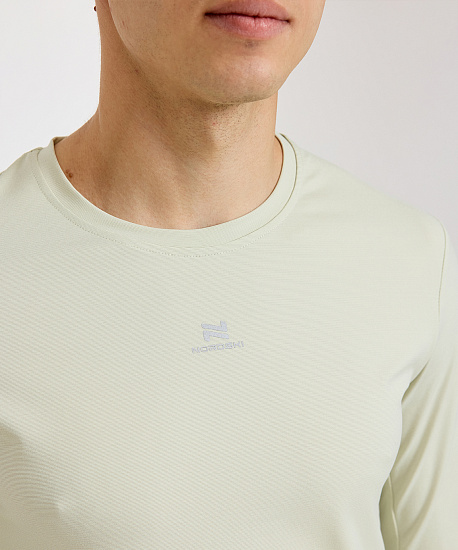 Лонгслив мужской Nordski RunTech Smoky Green - Фото 4 большая