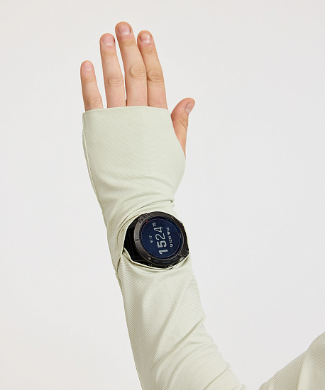 Лонгслив мужской Nordski RunTech Smoky Green - Фото 6 большая