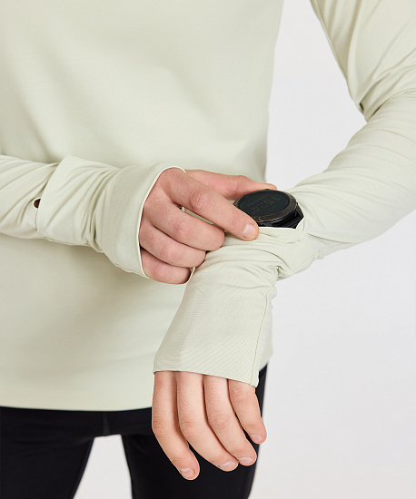 Лонгслив мужской Nordski RunTech Smoky Green - Фото 7 большая