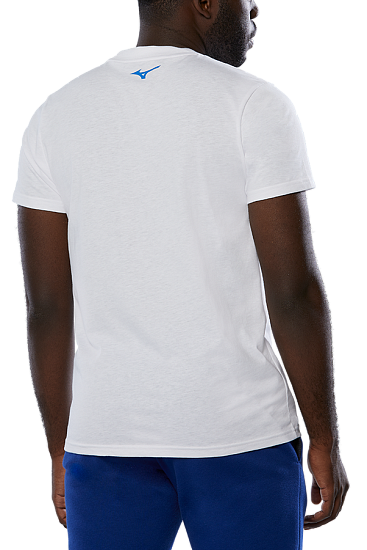 Футболка мужская Mizuno Graphic Tee White - Фото 4 большая