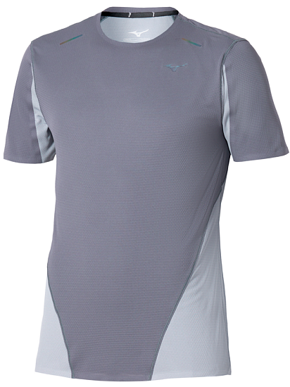 Футболка мужская Mizuno Tech Light Daf SS Odyssey Gray - Фото 1 большая