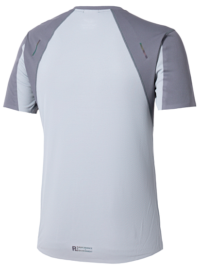 Футболка мужская Mizuno Tech Light Daf SS Odyssey Gray - Фото 2 большая