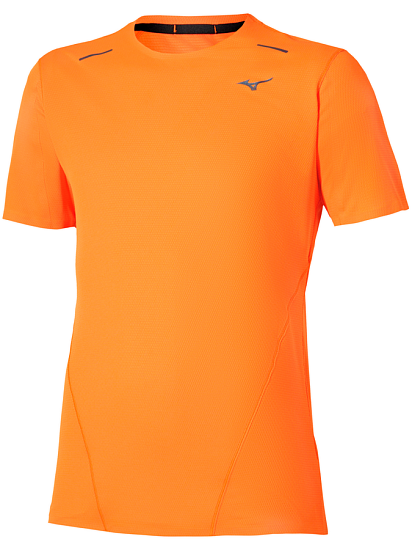 Футболка мужская Mizuno Tech Light Daf SS Tangelo - Фото 1 большая