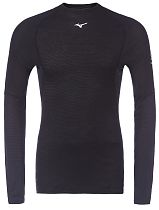 Лонгслив мужской Mizuno Prem Merino Wool Crew Neck Black