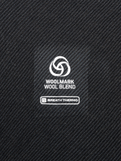 Лонгслив мужской Mizuno Prem Merino Wool Crew Neck Black - Фото 5 большая