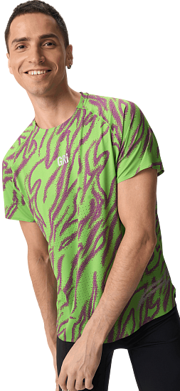 Футболка мужская GRI Старт Зелёно-Фиолетовый - Фото 1 большая