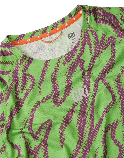 Футболка мужская GRI Старт Зелёно-Фиолетовый - Фото 5 большая