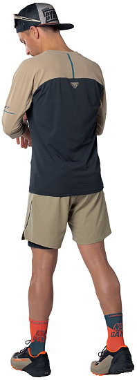 Лонгслив мужской Dynafit Alpine Pro Blueberry Rock Khaki - Фото 3 большая