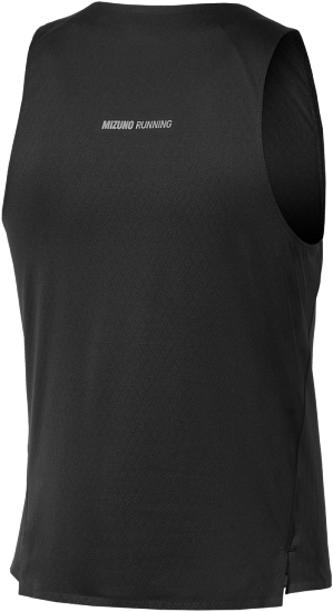 Майка мужская Mizuno Tech Light Singlet Black - Фото 2 большая