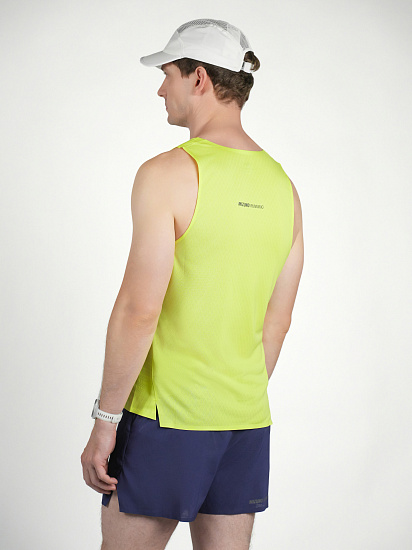 Майка мужская Mizuno Tech Light Singlet Lightning Yellow - Фото 5 большая