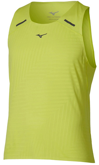 Майка мужская Mizuno Tech Light Singlet Lightning Yellow - Фото 1 большая