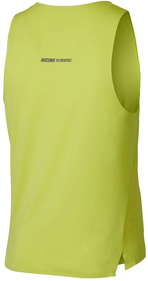 Майка мужская Mizuno Tech Light Singlet Lightning Yellow - Фото 2 большая