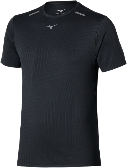 Футболка мужская Mizuno Tech Light Black - Фото 1 большая