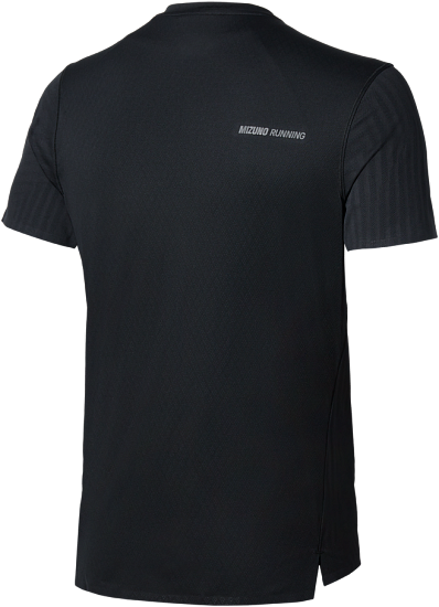 Футболка мужская Mizuno Tech Light Black - Фото 2 большая