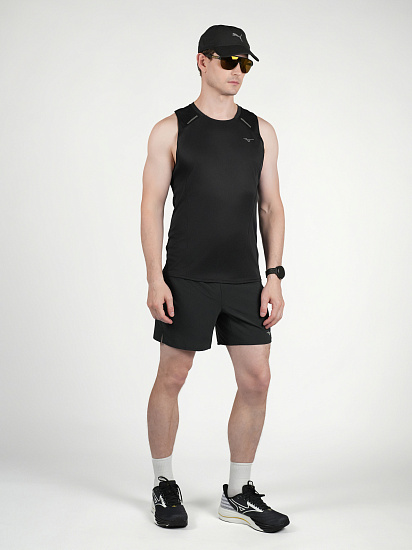 Майка мужская Mizuno Active Dryaeroflow Black - Фото 3 большая