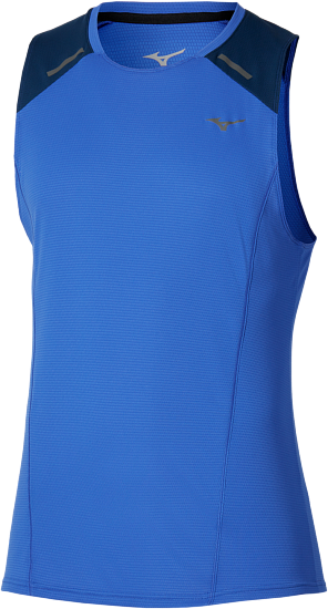 Майка мужская Mizuno Active Dryaeroflow Dazzling Blue - Фото 1 большая