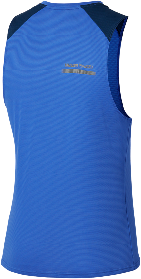 Майка мужская Mizuno Active Dryaeroflow Dazzling Blue - Фото 2 большая