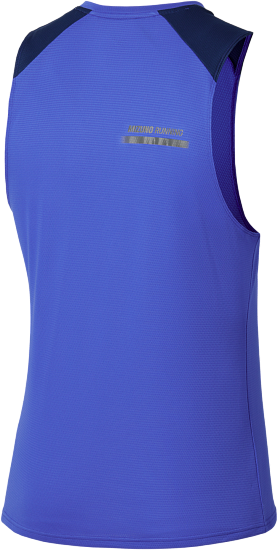 Майка мужская Mizuno Active Dryaeroflow Dazzling Blue - Фото 2 большая