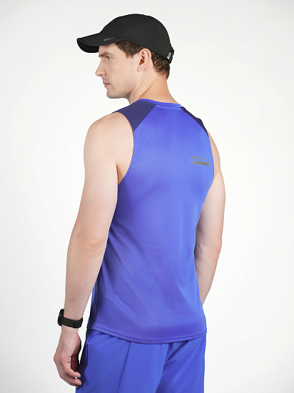 Майка мужская Mizuno Active Dryaeroflow Dazzling Blue - Фото 5 большая