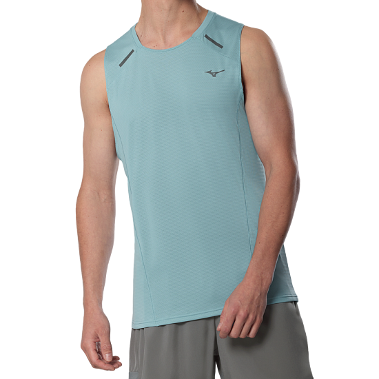 Майка мужская Mizuno Active Dryaeroflow Aquifer - Фото 3 большая