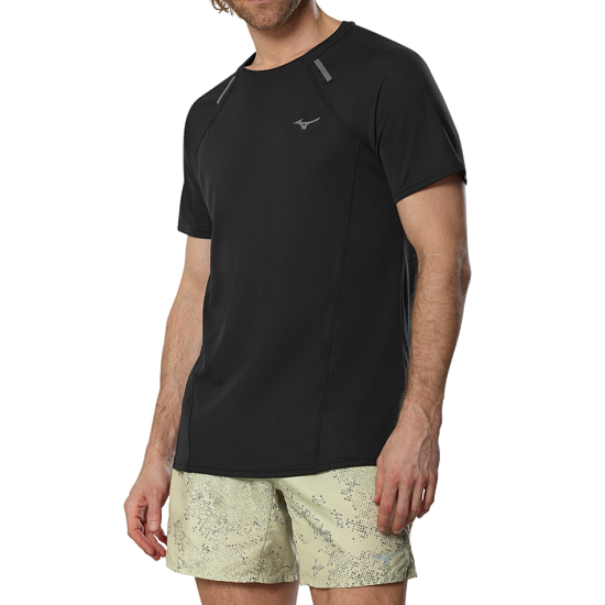 Футболка мужская Mizuno Active Dryaeroflow Black - Фото 3 большая