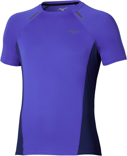 Футболка мужская Mizuno Active Dryaeroflow Dazzling Blue - Фото 1 большая