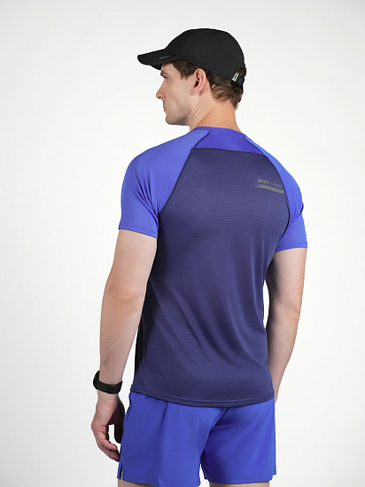 Футболка мужская Mizuno Active Dryaeroflow Dazzling Blue - Фото 5 большая