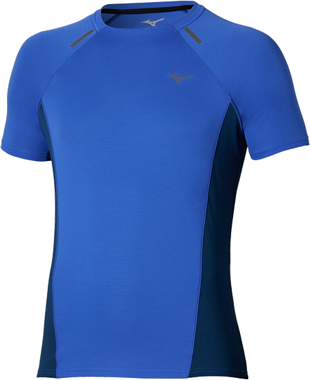Футболка мужская Mizuno Active Dryaeroflow Dazzling Blue - Фото 1 большая