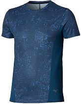 Футболка мужская Mizuno Active Dryaeroflow Graphic Estate Blue