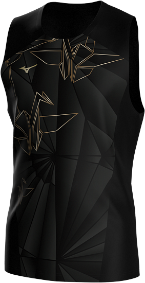 Майка мужская Mizuno Active Dryaeroflow Graphic Taniori - Фото 3 большая