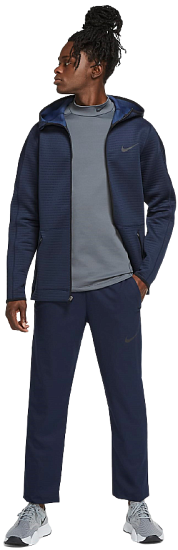 Футболка мужская Nike Pro Warm Iron Grey/Black - Фото 3 большая