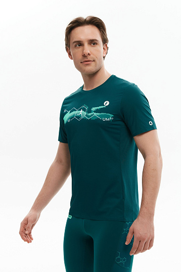 Футболка мужская Bivium Тайм 2.0 Сине-Зеленый - Фото 5 большая