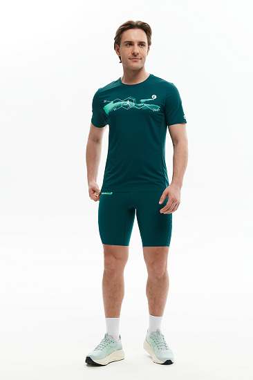 Футболка мужская Bivium Тайм 2.0 Сине-Зеленый - Фото 9 большая