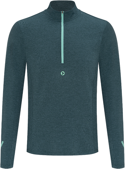 Лонгслив мужской Bivium Разминка 2.0 Сине-Зеленый - Фото 1 большая