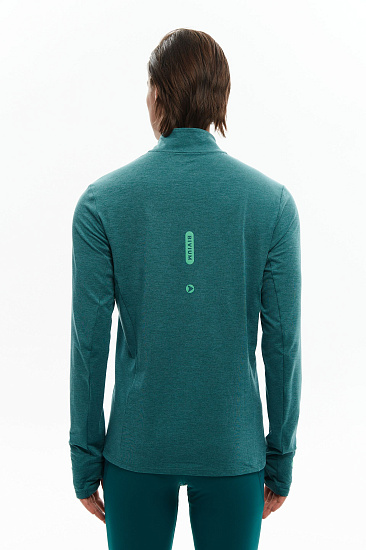 Лонгслив мужской Bivium Разминка 2.0 Сине-Зеленый - Фото 3 большая