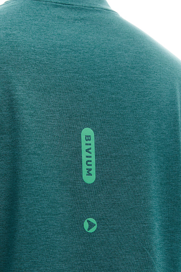Лонгслив мужской Bivium Разминка 2.0 Сине-Зеленый - Фото 6 большая