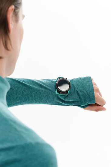 Лонгслив мужской Bivium Разминка 2.0 Сине-Зеленый - Фото 9 большая