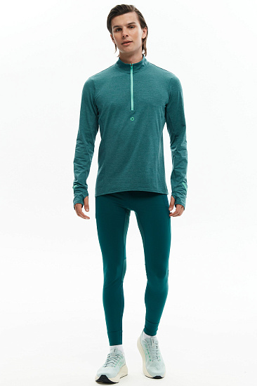 Лонгслив мужской Bivium Разминка 2.0 Сине-Зеленый - Фото 10 большая