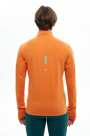 Лонгслив мужской Bivium Разминка 2.0 Оранжевый - Фото 3 большая