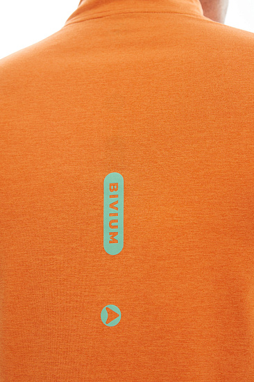 Лонгслив мужской Bivium Разминка 2.0 Оранжевый - Фото 5 большая