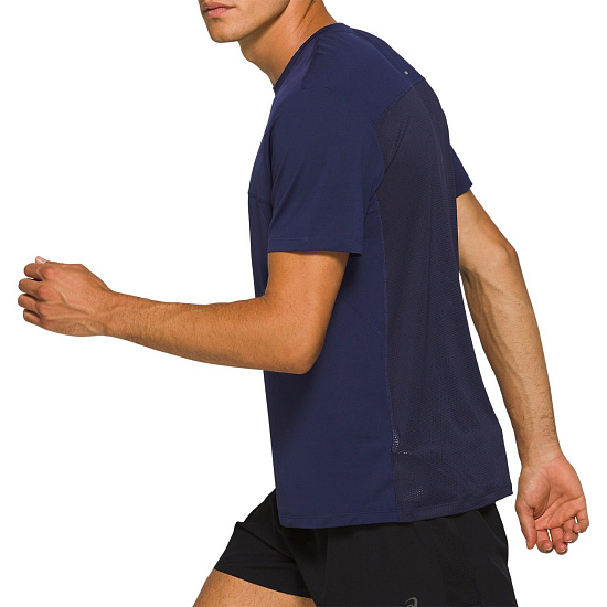 Футболка мужская ASICS Race SS Top Peacoat - Фото 3 большая
