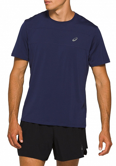 Футболка мужская ASICS Race SS Top Peacoat - Фото 1 большая