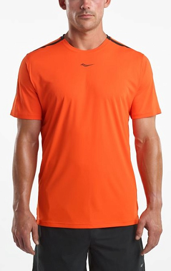 Футболка мужская Saucony UV Lite Short Sleeve Flame - Фото 4 большая