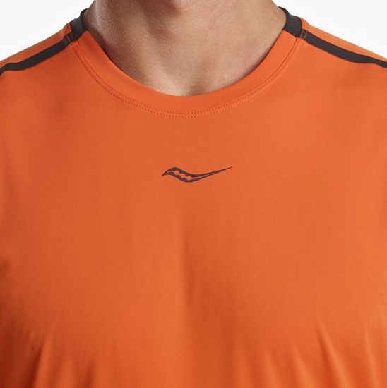 Футболка мужская Saucony UV Lite Short Sleeve Flame - Фото 7 большая