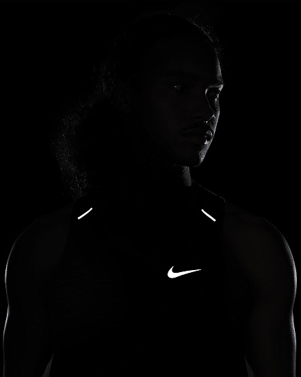 Майка мужская Nike Dri-FIT ADV Techknit Ultra Black/Iron Grey - Фото 8 большая