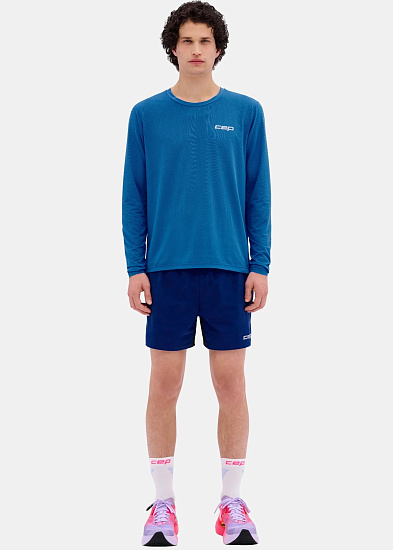 Лонгслив мужской CEP CT81M Core Run 5.0 Blue - Фото 4 большая