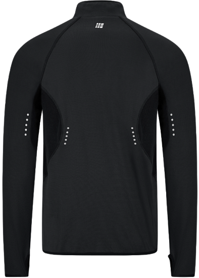 Лонгслив мужской CEP CW845M Core Run Thermal Zip Black - Фото 3 большая
